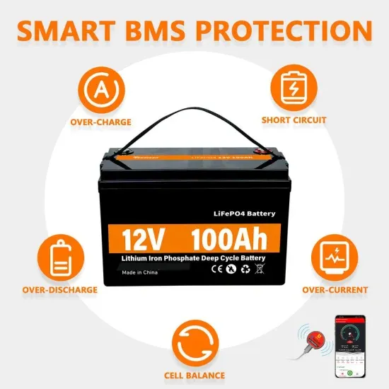 Solar container battery installation with power